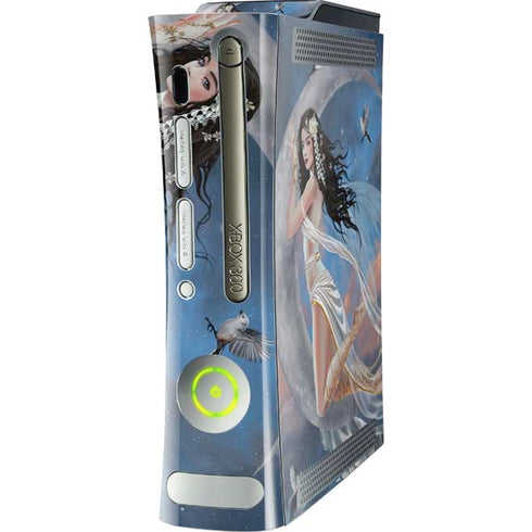 Fairy on Moon with Birds by Nene Thomas Xbox 360 (Includes HDD) Skin